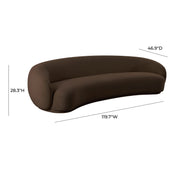 Kendall - Velvet 120" Sofa - R&R Furniture Gallery (Fountain Valley, CA)