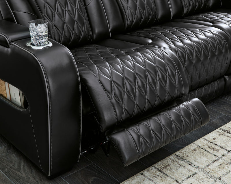 Boyington - Power Reclining Loveseat With Console/Adj Hdrst - R&R Furniture Gallery (Fountain Valley, CA)