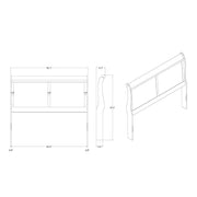 Charlston - Modern Sleigh Design Bed With LED - R&R Furniture Gallery (Fountain Valley, CA)