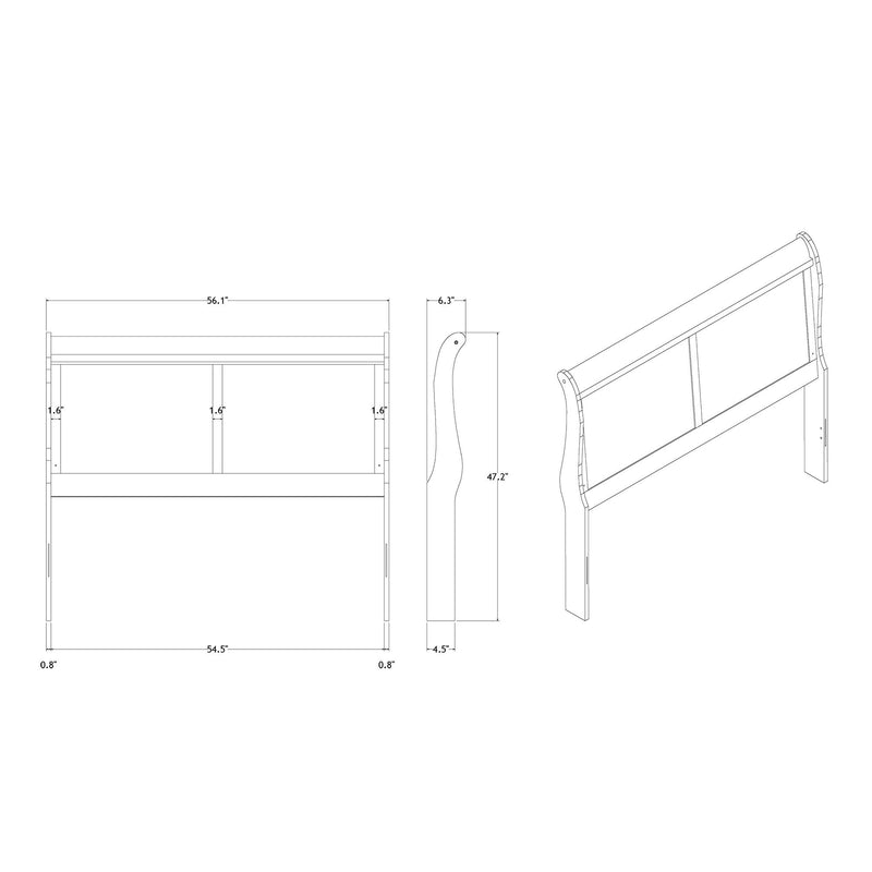 Charlston - Modern Sleigh Design Bed With LED - R&R Furniture Gallery (Fountain Valley, CA)
