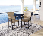 Fairen Trail - Barstool (Set of 2) - Black / Driftwood - R&R Furniture Gallery (Fountain Valley, CA)