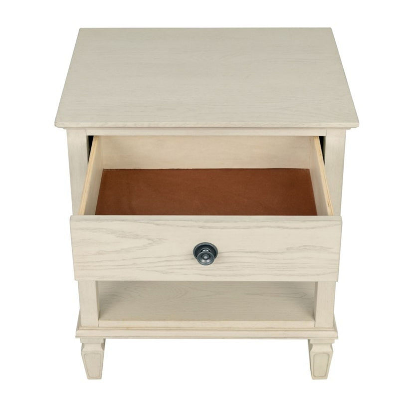 Victoria - Bedside Table With Drawer And Shelf - R&R Furniture Gallery (Fountain Valley, CA)