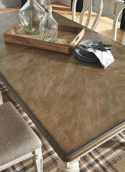 Realyn - Rectangular Dining Room Extension Table - Chipped White - R&R Furniture Gallery (Fountain Valley, CA)