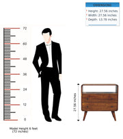 Curved Charm Console - Brown - R&R Furniture Gallery (Fountain Valley, CA)