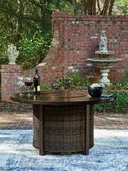 Monterey Point - Round Fire Pit Table - Dark Brown - R&R Furniture Gallery (Fountain Valley, CA)