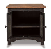 Valebeck - Rectangular End Table - Black / Brown - R&R Furniture Gallery (Fountain Valley, CA)