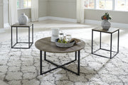 Wadeworth - Occasional Table Set (Set of 3) - Brown / Beige - R&R Furniture Gallery (Fountain Valley, CA)
