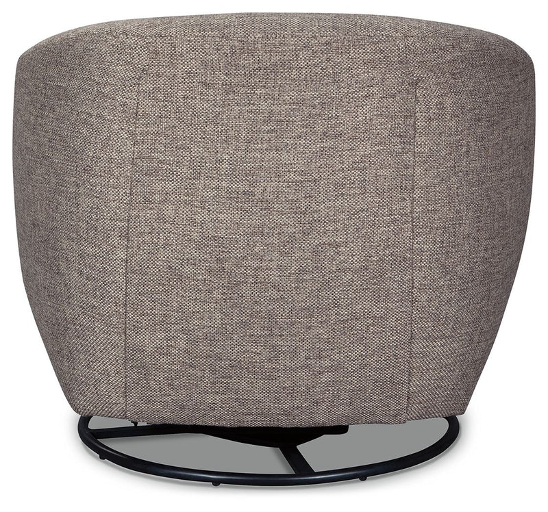 Upshur - Swivel Glider Accent Chair - Taupe - R&R Furniture Gallery (Fountain Valley, CA)