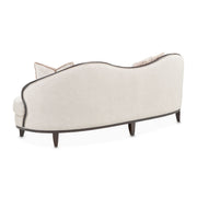 Camellia Field - Chenille Sofa - Beige / Dark Brown - R&R Furniture Gallery (Fountain Valley, CA)