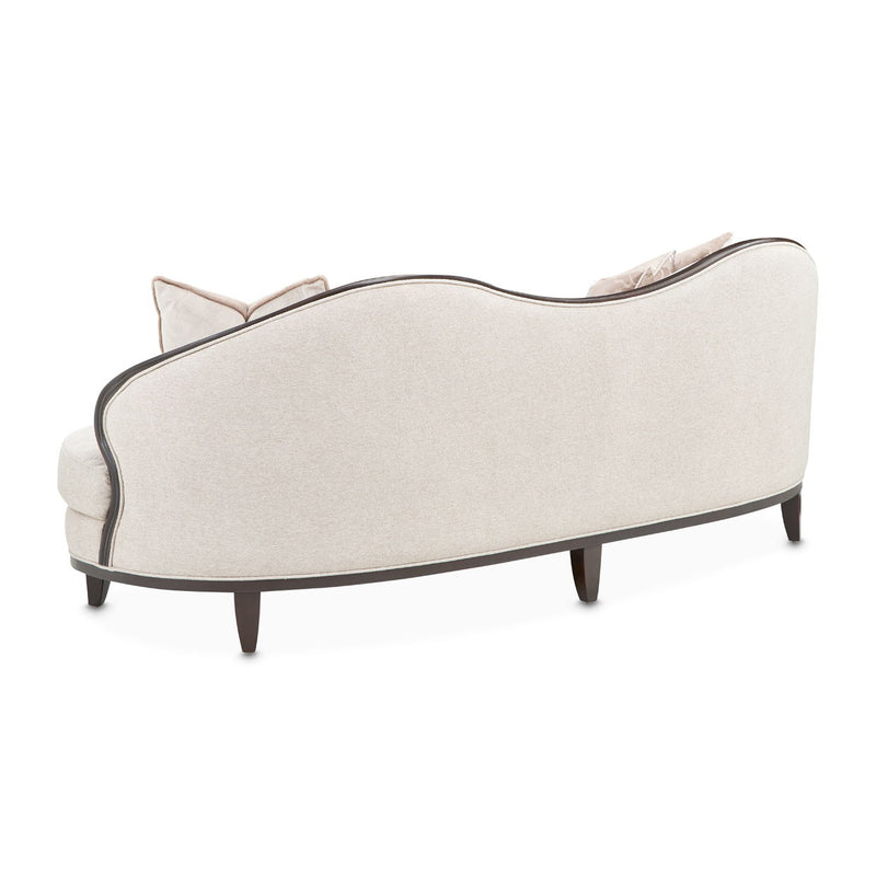 Camellia Field - Chenille Sofa - Beige / Dark Brown - R&R Furniture Gallery (Fountain Valley, CA)