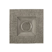 Classic Design Square Fire Pit With Top And 40, 000 Btu Heat Output - Stone Gray - R&R Furniture Gallery (Fountain Valley, CA)