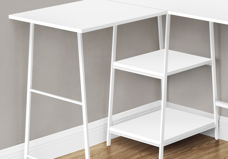 Computer Desk, Home Office, Corner, Storage Shelves, L Shape, Work, Laptop, Contemporary, Modern - Base - R&R Furniture Gallery (Fountain Valley, CA)