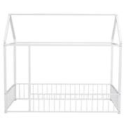 Metal Bed House Bed Frame With Fence - R&R Furniture Gallery (Fountain Valley, CA)