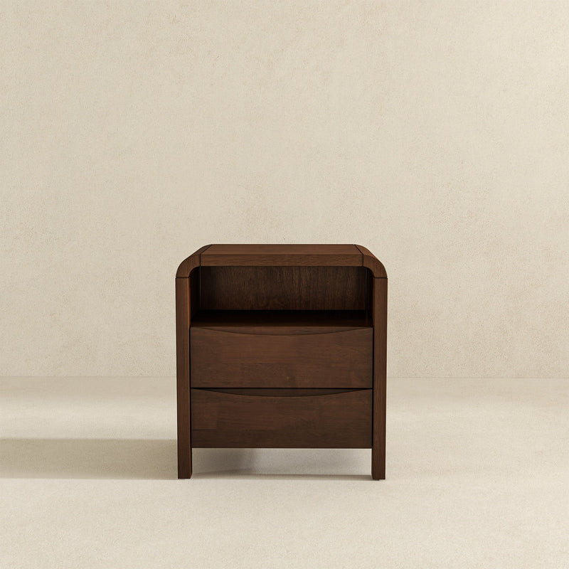 Lionel - Nightstand 2 Drawer - Brown - R&R Furniture Gallery (Fountain Valley, CA)
