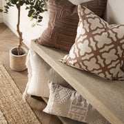 Lineage - Mullan 22" x 22"Pillow - Frothed Brown - R&R Furniture Gallery (Fountain Valley, CA)