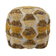 Sawyer - Tufted Pouf - Gold - R&R Furniture Gallery (Fountain Valley, CA)