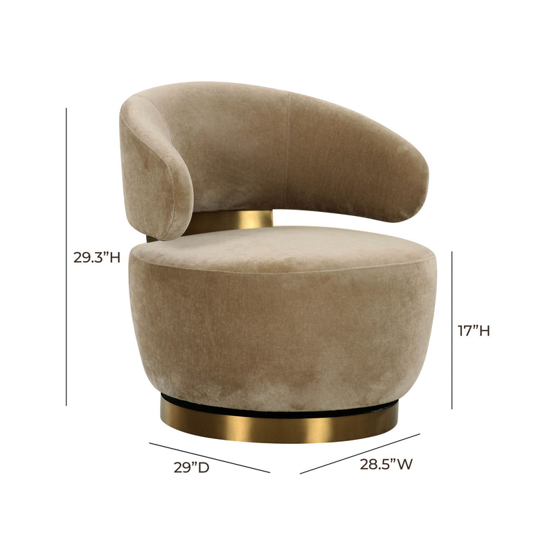 Austin - Recycled Fabric Swivel Chair - R&R Furniture Gallery (Fountain Valley, CA)