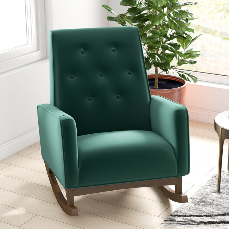 Demetrius - Solid Wood Rocking Chair - R&R Furniture Gallery (Fountain Valley, CA)
