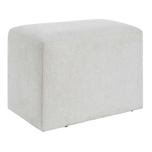 Upholstered Accent Stool - Off-White