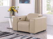 1208 - Leather Power Reclining Chair With Power Headrest - R&R Furniture Gallery (Fountain Valley, CA)