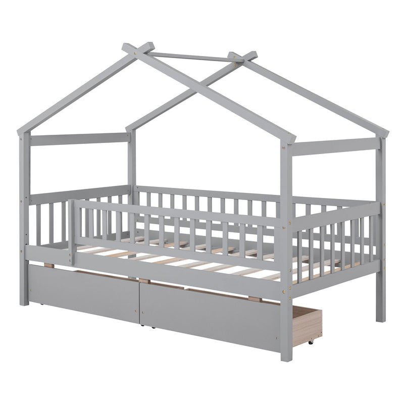 House Bed With 2 Drawers - R&R Furniture Gallery (Fountain Valley, CA)
