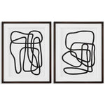 Entangle - Framed Prints (Set of 2) - Black / White