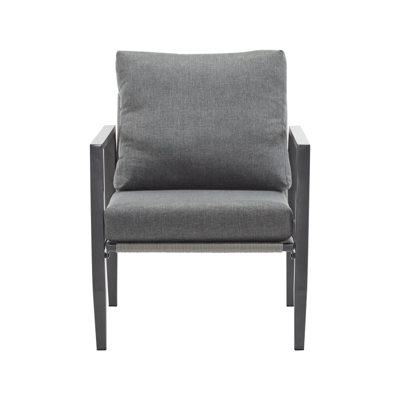 Modern Lounge Chair With Rope Accents And Cushions - R&R Furniture Gallery (Fountain Valley, CA)