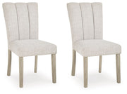 Larawyn - Dining Upholstered Side Chair (Set of 2) - Bisque - R&R Furniture Gallery (Fountain Valley, CA)