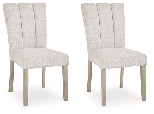 Larawyn - Dining Upholstered Side Chair (Set of 2) - Bisque - R&R Furniture Gallery (Fountain Valley, CA)