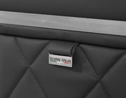 1140 - Top Grain Italian Leather Living Room Set - Black - R&R Furniture Gallery (Fountain Valley, CA)