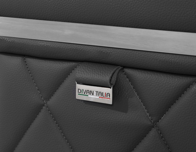 1140 - Top Grain Italian Leather Living Room Set - Black - R&R Furniture Gallery (Fountain Valley, CA)