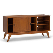 Draper - Handcrafted Mid Century Low TV Media Stand - R&R Furniture Gallery (Fountain Valley, CA)