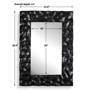 Malosi - Carved Mirror - Black