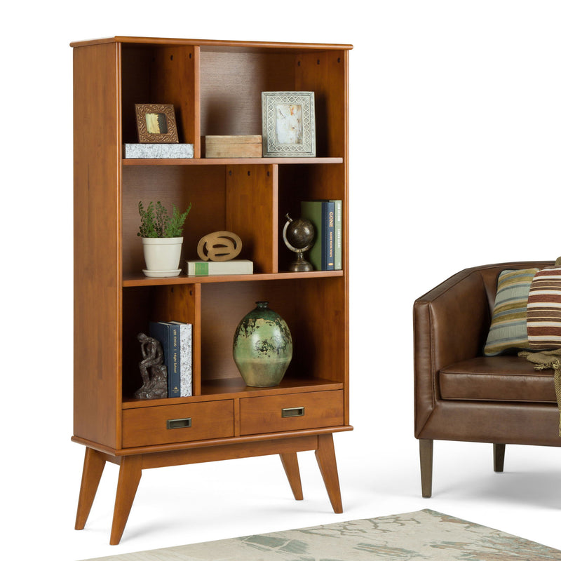 Draper - Mid Century Wide Bookcase And Storage Unit - R&R Furniture Gallery (Fountain Valley, CA)