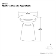 Jaxine - Side Table - Black / Gold - R&R Furniture Gallery (Fountain Valley, CA)