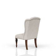 Upholstered Wing Host Chair - Light Gray - R&R Furniture Gallery (Fountain Valley, CA)