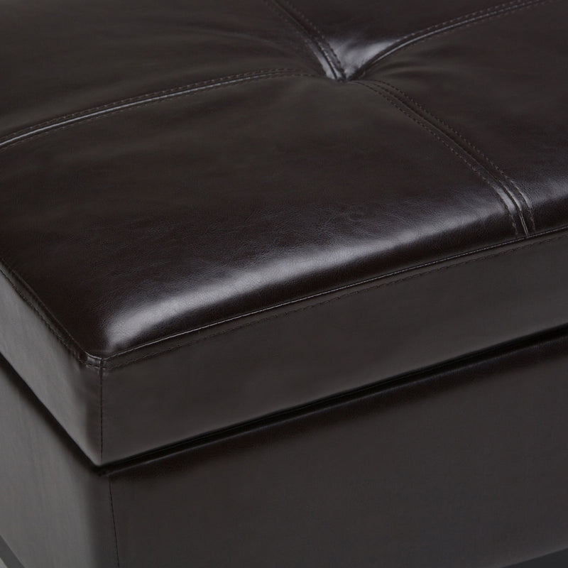 Oregon - Contemporary Storage Ottoman Bench With Tray - R&R Furniture Gallery (Fountain Valley, CA)