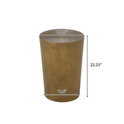 Langseth - Iron Sunburst Side Table Modern Design - R&R Furniture Gallery (Fountain Valley, CA)
