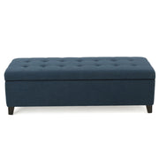 Upholstered Storage Ottoman Bench, Foot Rest For Bedroom - R&R Furniture Gallery (Fountain Valley, CA)