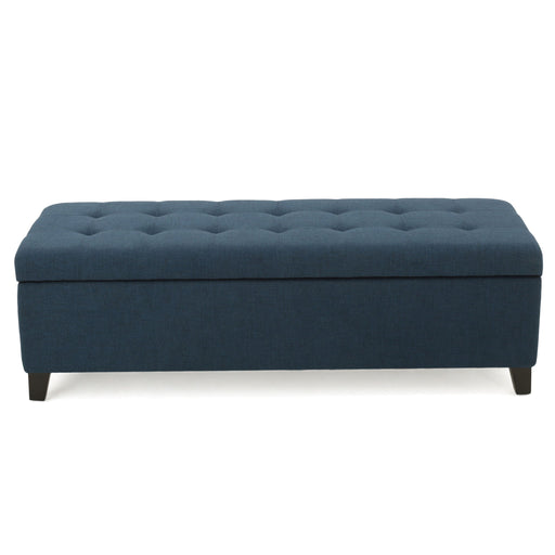Upholstered Storage Ottoman Bench, Foot Rest For Bedroom - R&R Furniture Gallery (Fountain Valley, CA)