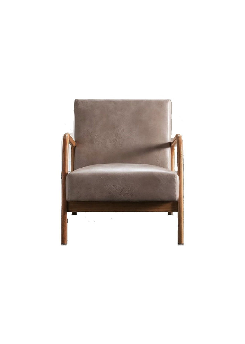 Classic Mid-Century Modern Accent Chairs, Open Framed Armchair With Cushioning - R&R Furniture Gallery (Fountain Valley, CA)