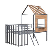 Loft Bed With Roof, Window, Guardrail, Ladder - R&R Furniture Gallery (Fountain Valley, CA)