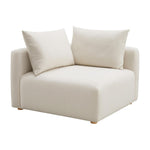 Hangover - Linen Modular Corner Chair - Cream - R&R Furniture Gallery (Fountain Valley, CA)