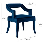 Tiffany - Velvet Chair - R&R Furniture Gallery (Fountain Valley, CA)