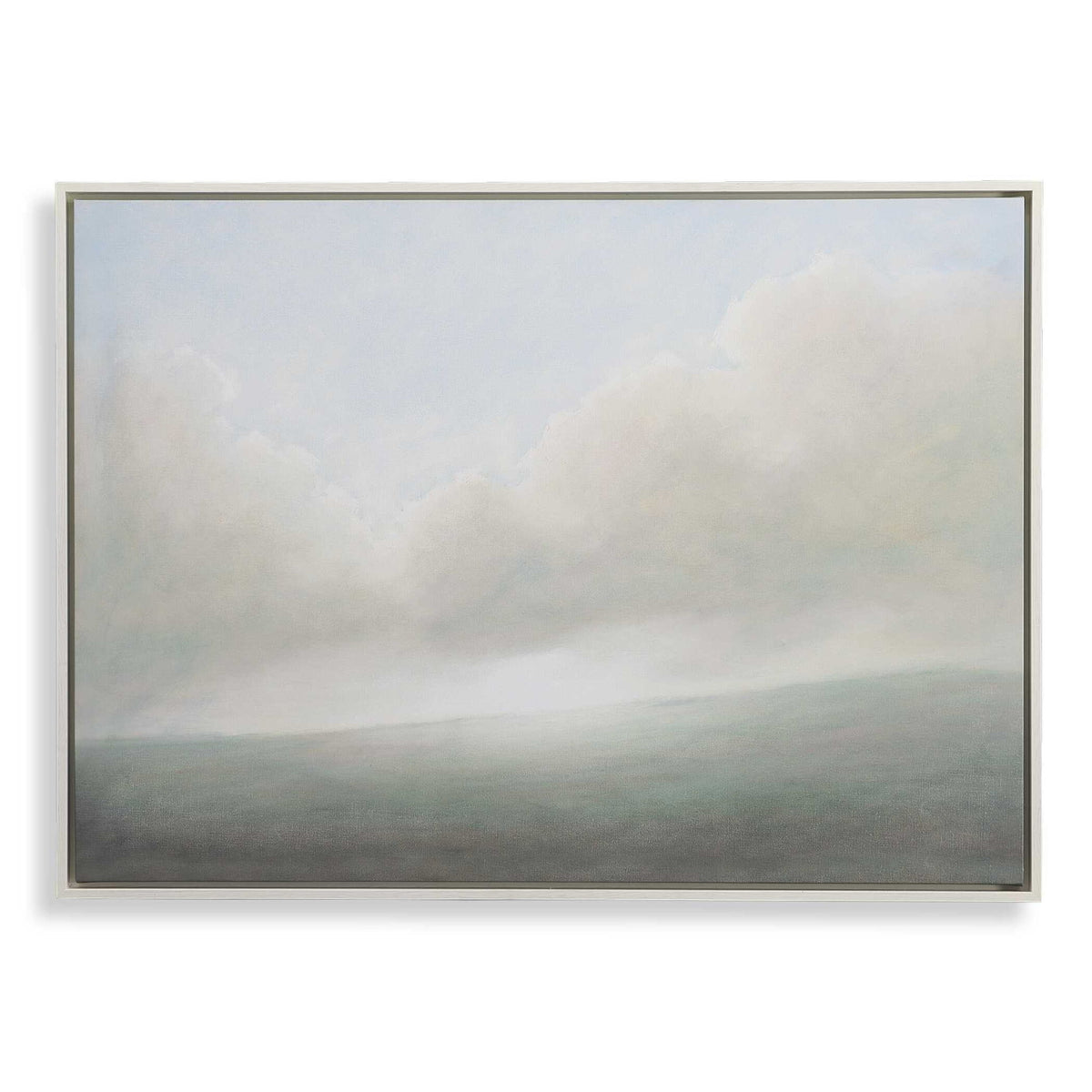 Aurora - Framed Canvas - Blue / Green / White