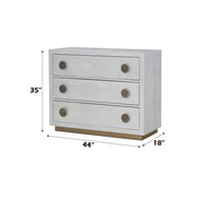 Anpu - Console Cabinet - Silver Faux Crocodile Skin - R&R Furniture Gallery (Fountain Valley, CA)