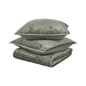 Bari - Velvet Quilt Set