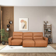Grant - Triple Power Convertible Sofa - Cognac - R&R Furniture Gallery (Fountain Valley, CA)
