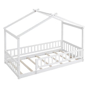 Bed House Bed Frame With Fence - R&R Furniture Gallery (Fountain Valley, CA)