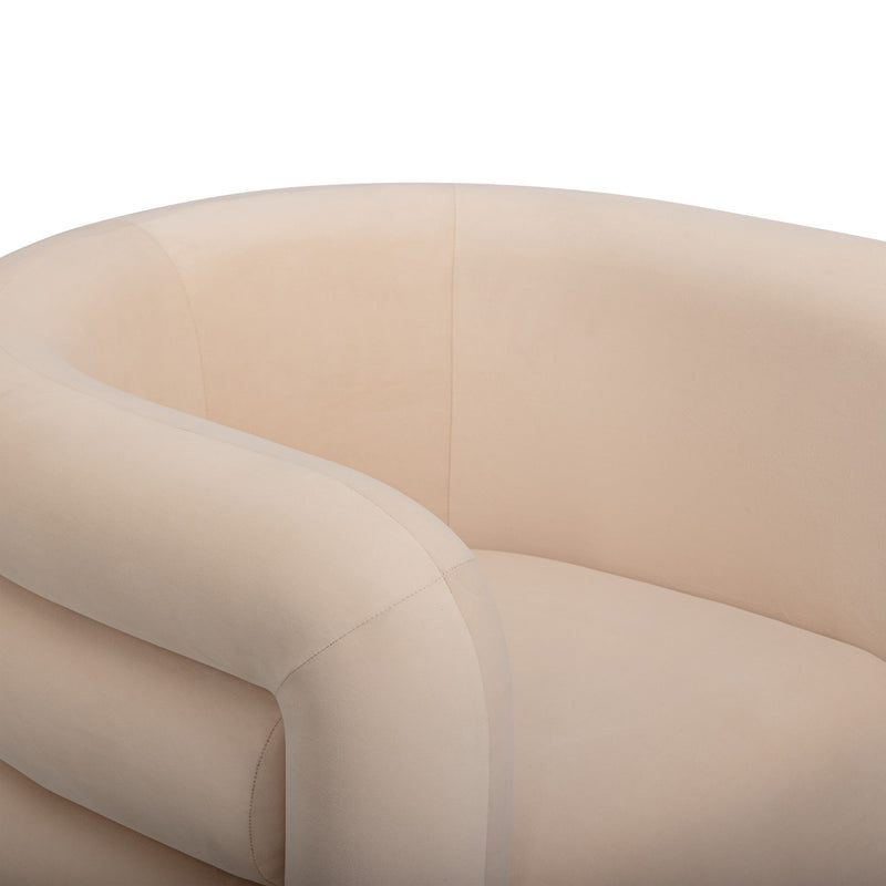 Curves - Velvet Swivel Accent Chair - R&R Furniture Gallery (Fountain Valley, CA)